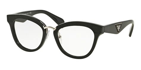 Prada PR 26SV ORNATE 1AB1O1 Eyeglasses in Black